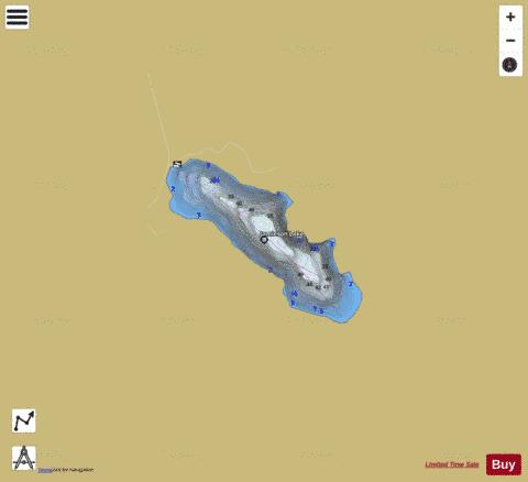 Jamieson Lake depth contour Map - i-Boating App