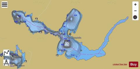 Lavant Lake depth contour Map - i-Boating App
