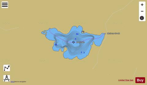 Joes Lake depth contour Map - i-Boating App