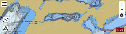 La Force Lake depth contour Map - i-Boating App