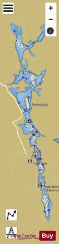 Tasso Lake depth contour Map - i-Boating App