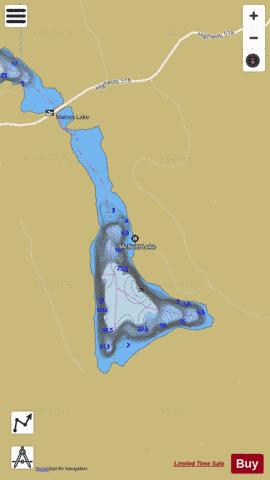 McNutt Lake depth contour Map - i-Boating App