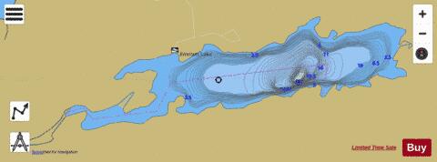 Emmett Lake depth contour Map - i-Boating App