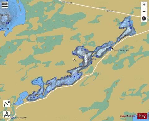 Pikie Lake depth contour Map - i-Boating App
