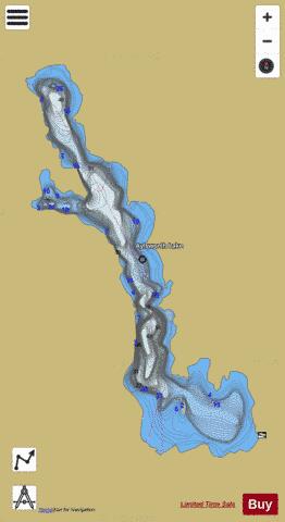 Aylsworth Lake depth contour Map - i-Boating App