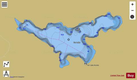 L 147 (Far Lake) depth contour Map - i-Boating App