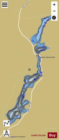 Surprise Lake depth contour Map - i-Boating App