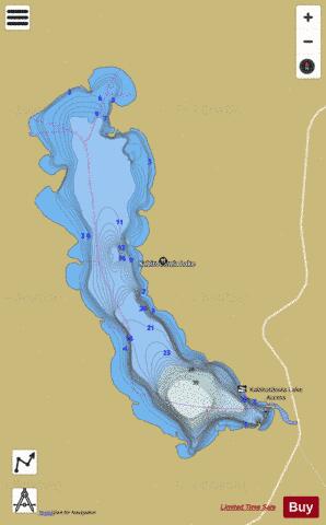 Kabitotikwia Lake depth contour Map - i-Boating App