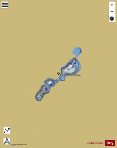 Lake Three (Chain of Lakes) depth contour Map - i-Boating App