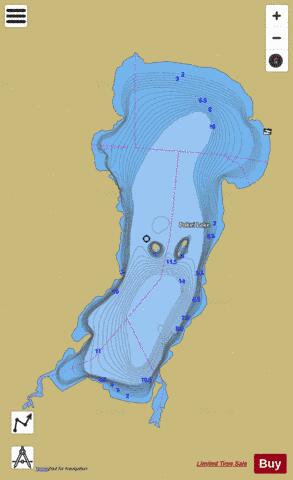 Pokei Lake depth contour Map - i-Boating App
