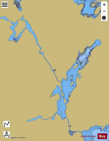 Obatanga Lake depth contour Map - i-Boating App