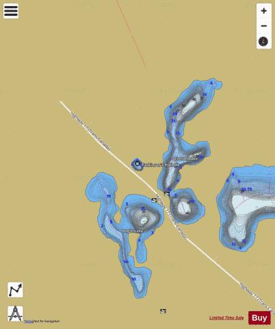 Parkinsons Pothole depth contour Map - i-Boating App