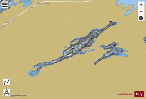 Junction Lake depth contour Map - i-Boating App