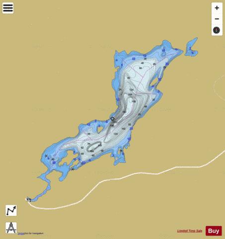 Goldie Lake depth contour Map - i-Boating App