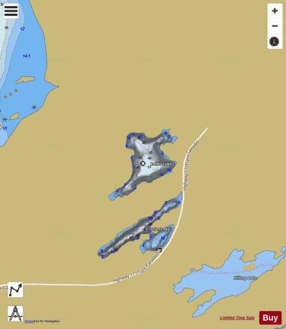 Roller Lake depth contour Map - i-Boating App