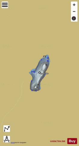 Lyre Lake depth contour Map - i-Boating App