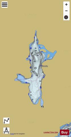 Bauldry Lake depth contour Map - i-Boating App
