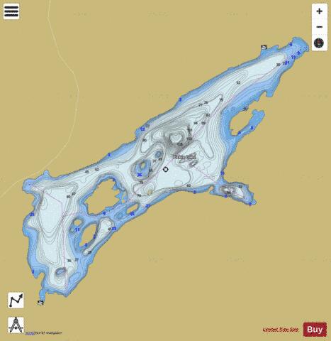 Pickle Lake depth contour Map - i-Boating App