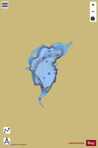 Francois Lake depth contour Map - i-Boating App