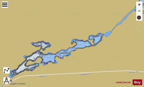 Carlyle Lake depth contour Map - i-Boating App