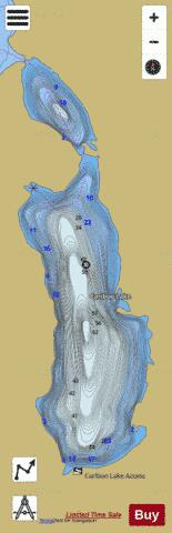 Cariboo Lake depth contour Map - i-Boating App