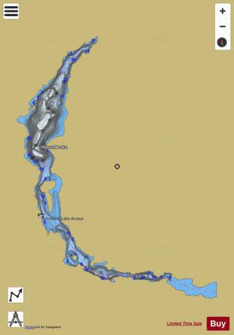 Howard Lake depth contour Map - i-Boating App