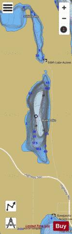 Burk Lake depth contour Map - i-Boating App