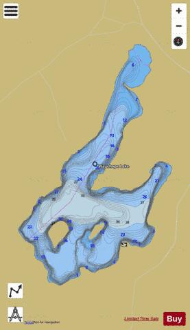 Wauchope Lake depth contour Map - i-Boating App