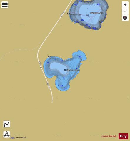 Flambeau Lake depth contour Map - i-Boating App