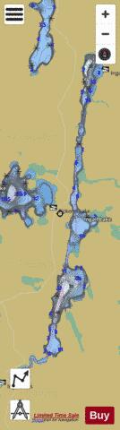 Ingall Lake depth contour Map - i-Boating App