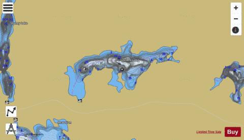 Orient Lake depth contour Map - i-Boating App