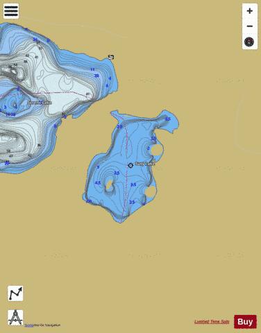 Suzy Lake depth contour Map - i-Boating App