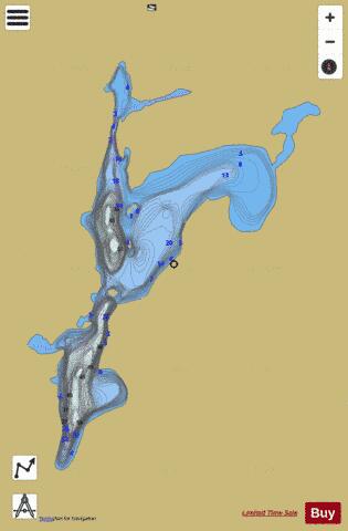 Macutagon Lake depth contour Map - i-Boating App
