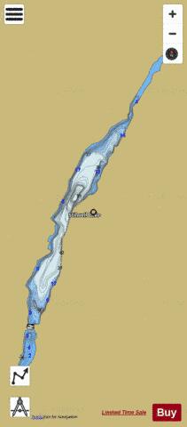 Stilwell Lake depth contour Map - i-Boating App