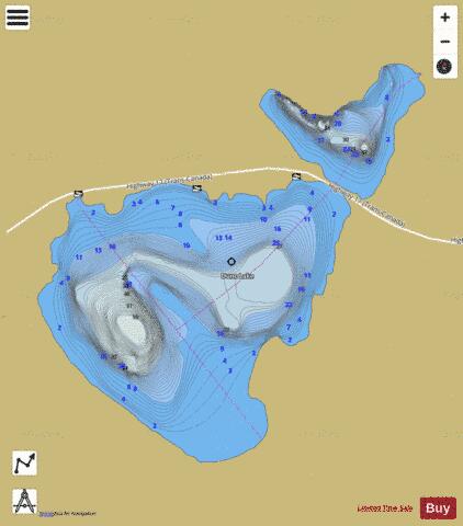 Terrace Bay (White River) depth contour Map - i-Boating App