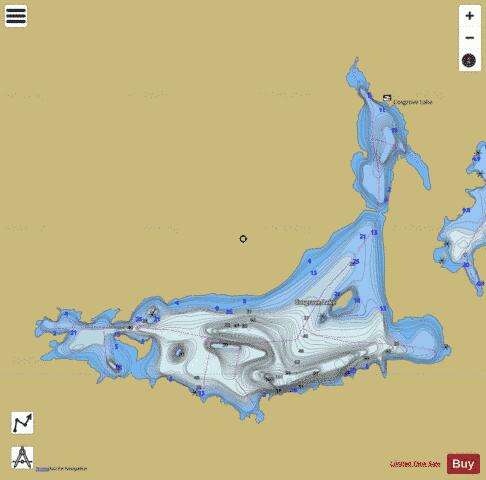 Cosgrave Lake depth contour Map - i-Boating App