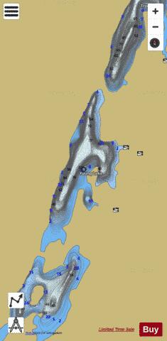 Young Lake #15 depth contour Map - i-Boating App