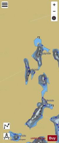 Cantin Lake depth contour Map - i-Boating App