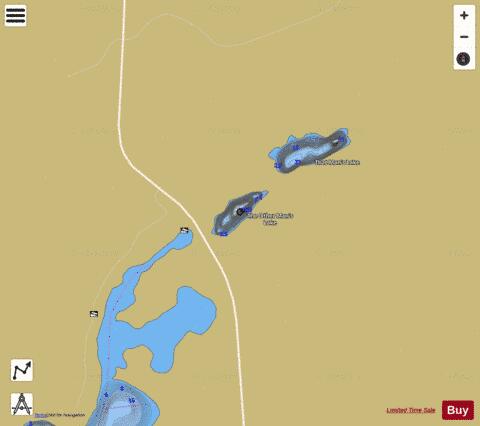 The Other Mans Lake depth contour Map - i-Boating App