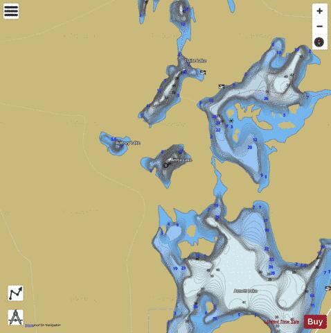 Anita Lake depth contour Map - i-Boating App