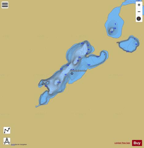 Little Chelsea Lake depth contour Map - i-Boating App