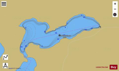 East Government Lake depth contour Map - i-Boating App