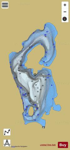 Armitage Lake depth contour Map - i-Boating App