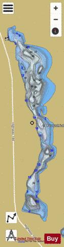 Paudash Lake depth contour Map - i-Boating App