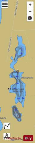 Newberry Lake depth contour Map - i-Boating App