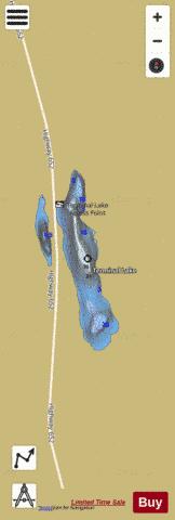 Terminal Lake depth contour Map - i-Boating App