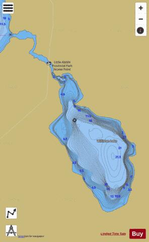 Williston Lake depth contour Map - i-Boating App