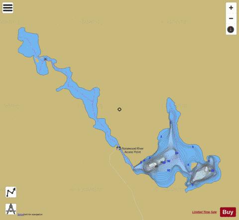 Lake 17H77 depth contour Map - i-Boating App