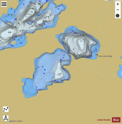 Como Lake depth contour Map - i-Boating App