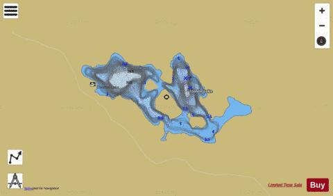 Toosee Lake depth contour Map - i-Boating App